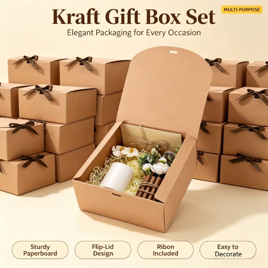 brown gift boxes sold on Temu United States