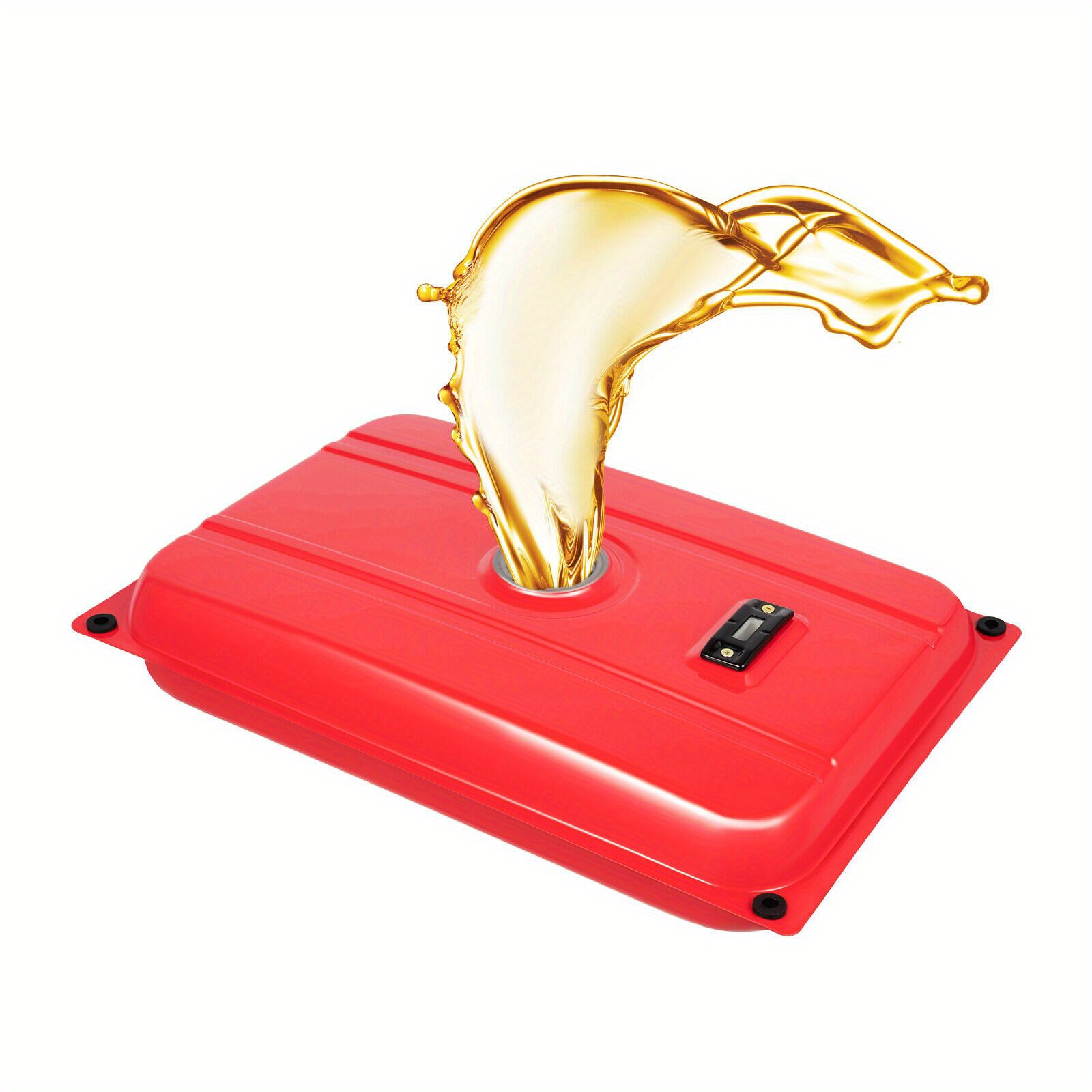 TEMU Réservoir de universel pour générateur de 5 gallons avec capuchon chromé, jauge et vanne de dérivation rouge, notre réservoir de de 5 gallons