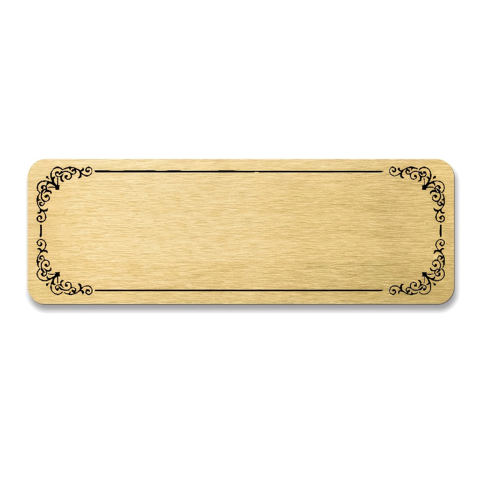 TEMU Stainless Steel Nameplate & Trophy Plaque - Engravable Name & Date/message, Adhesive Backing Suitable For Christmas, Halloween, Father's Day,