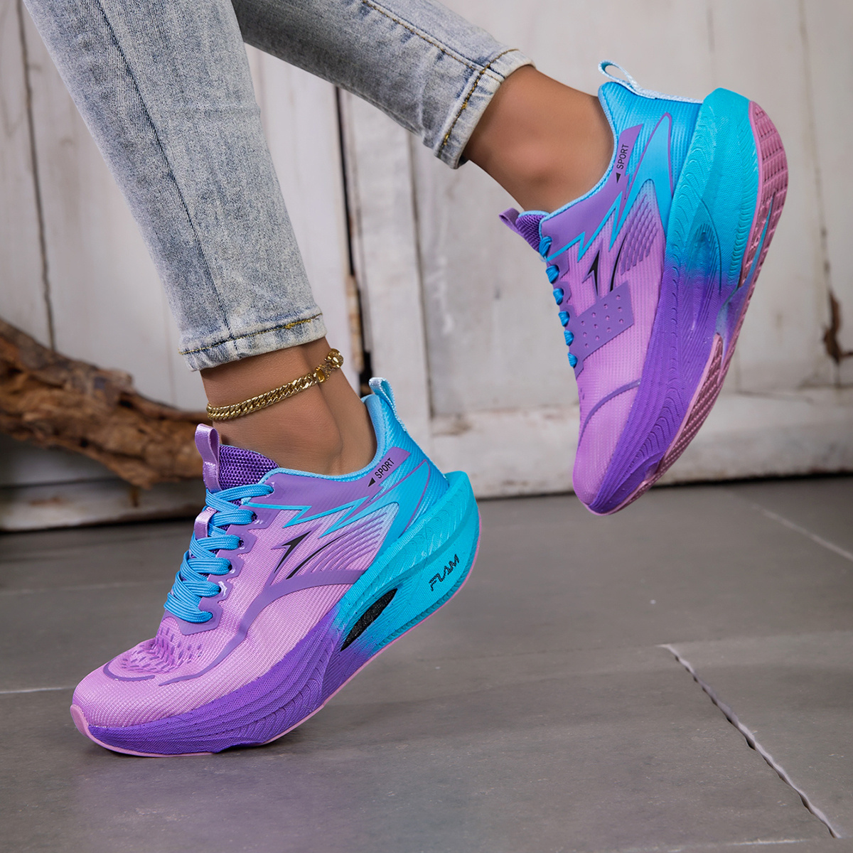 zapatillas deportivas de trail para para mujer | de malla y transpirable, soporte de estabilidad, cierre de cordones, de eva, aptas para , tallas , versátiles para gimnasio y actividades al aire libre 3