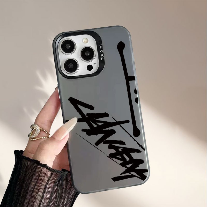 TEMU para Teléfono - Diseño de Moda, Premium, Carcasa Plateada, Compatible con iPhone Pro 17 Pro Max 11 12 13 Pro Max, Anti-Caída, Regalo Práctico