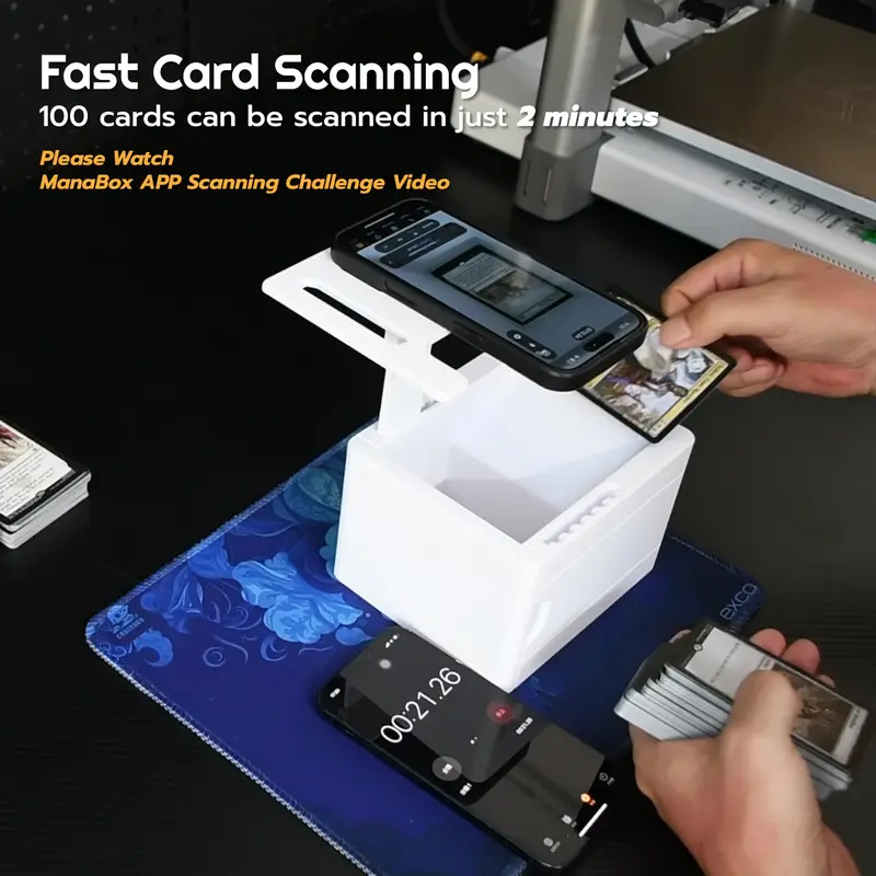 mtg card scanner app Card Slinger 3.0 - for MTG / ManaBox App - For Sleeved and Unsleeved Cards - Easily scan in bulk quantities of cards by hand by CardSlinger | Download free STL model