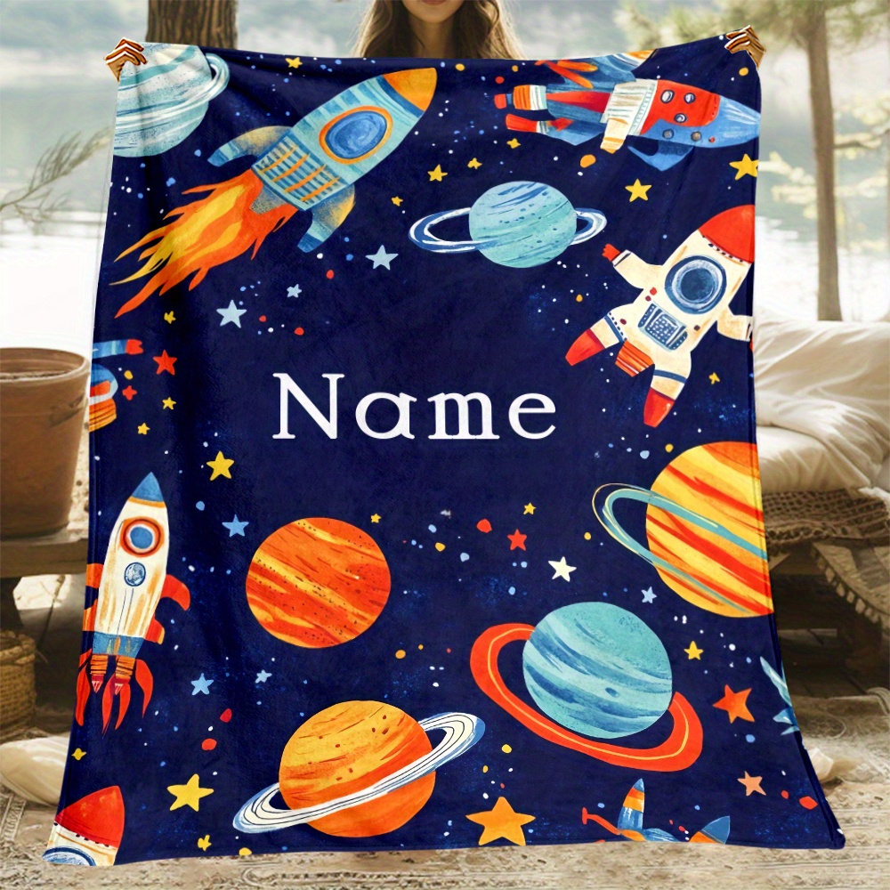 TEMU personalizada con diseño de dibujos animados para , de franela . Ideal para decoración del hogar, ropa de cama y viajes, para sofás, camas,