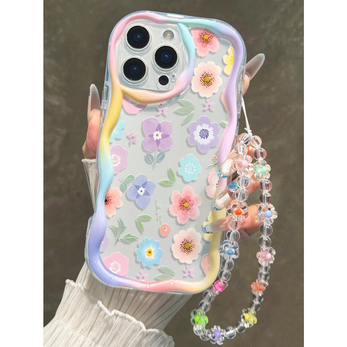 TEMU Phone Case: Trendy Printed Phone Case (with Lanyard), Phone Case Suitable For Iphone 16 15 14 13 12 11 Pro Max Plus Xs Xr X 8 7, A/