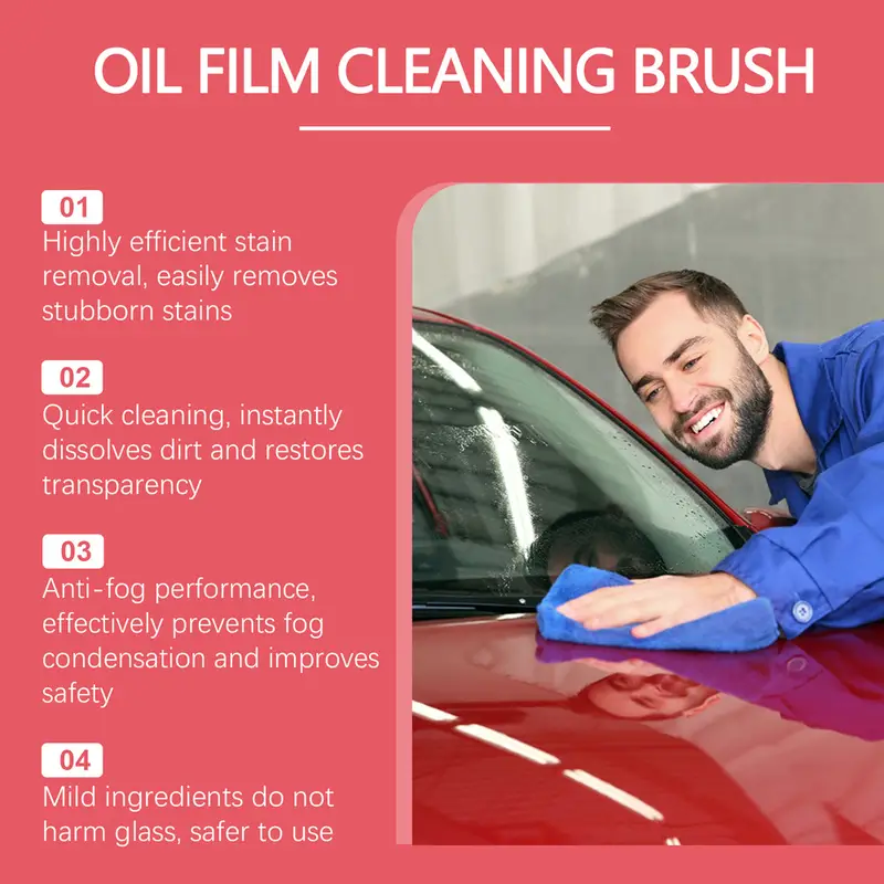5pcs oil film remover removes dirt car glass sponge cleaning brush windshield oil film stain remover glass oil film cleaning brush details 10