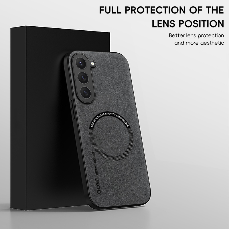 E-shop Luxus Kunstleder Handyhülle für Samsung S25 S24 Ultra S24+ S23plus S22 S21FE S20 note10 note20 Einige Modelle unterstützen MAGNET, Unterstützung