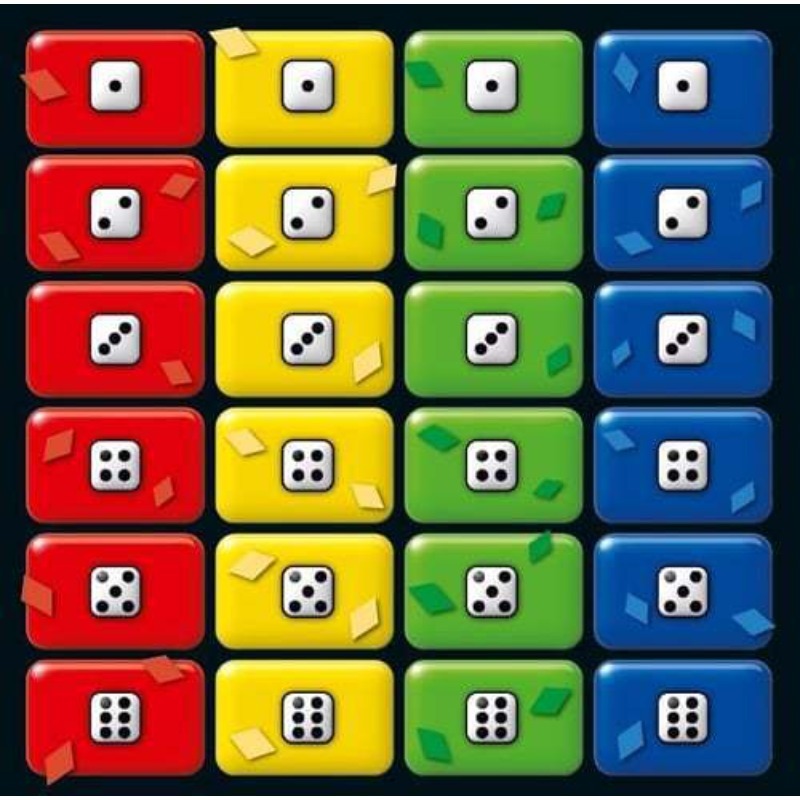 29pcs Colorful Dice Game Set with Dice Bag, Family Fun