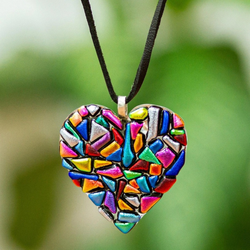 TEMU Fashion Retro Bohemian Love Heart Pendant Necklace Valentine's Day Anniversary Birthday Party Gifts Jewelry Accessories