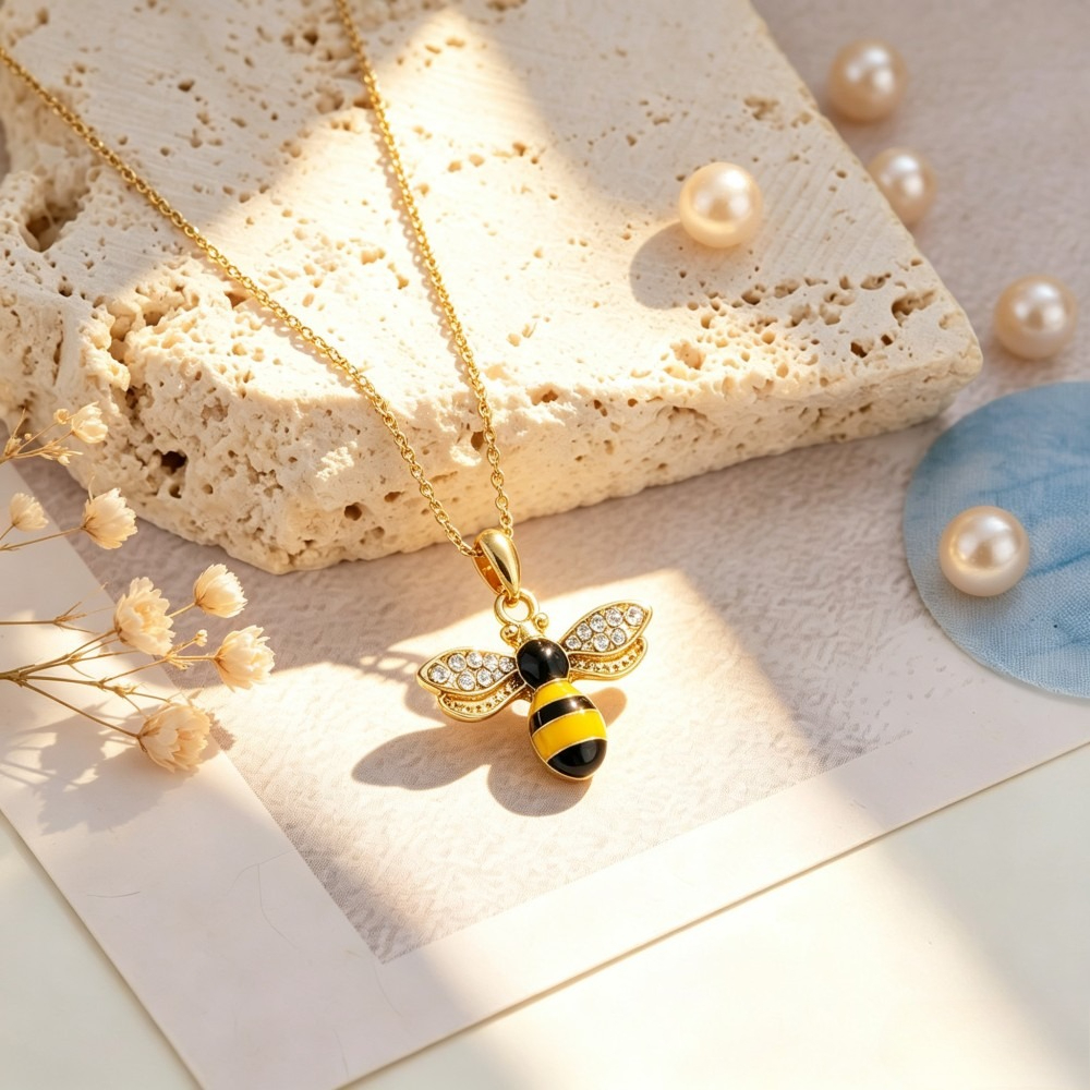 TEMU Cute Pendant Necklace, Women's Exquisite Clavicle Chain, Natural -match Neck Chain, Graduation Season Birthday Anniversary Gift For Female And