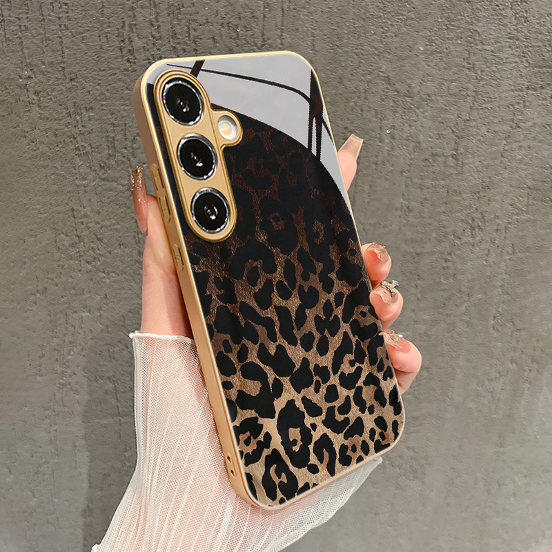 TEMU Phone Case - Print Wallpaper [tempered Glass ] Elegant Style Full-coverage Anti-drop Phone Case For Galaxy S26, S26 Plus, S26 Ultra, S25, S24,