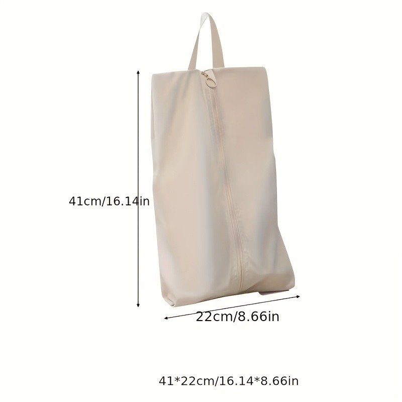 2pcs Portable Travel Shoe Storage Bags with Zipper and Handle
