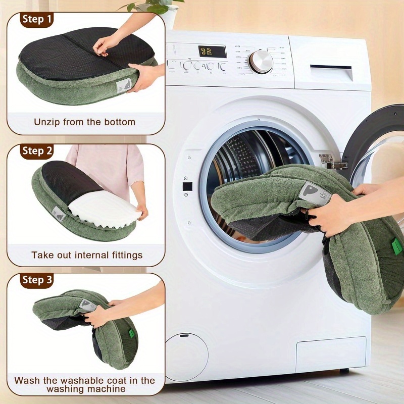 orthopedic dog bed puppy and kitten, soft beds indoor cats, washable dog bed with removable covernon - slip bottom with four - sided bolster green, dog bed cover, dog bed cosy, thick dog bed, heavy duty dog bed, plush dog bed, pet sleeping pad, cozy pet bed, reinforced stitching,   pet bed, cat sleeping pad, indoor pet furniture, large breed dogs, kitten bed, dog bed for small dog, dog bed, dog bed, large dog bed Product details 6