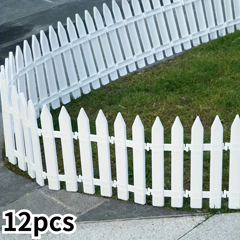 2 5d 2 5d 12pcs 2 5d plastic fence panels 19 69 11 42in white weatherproof multi use areas holiday decor