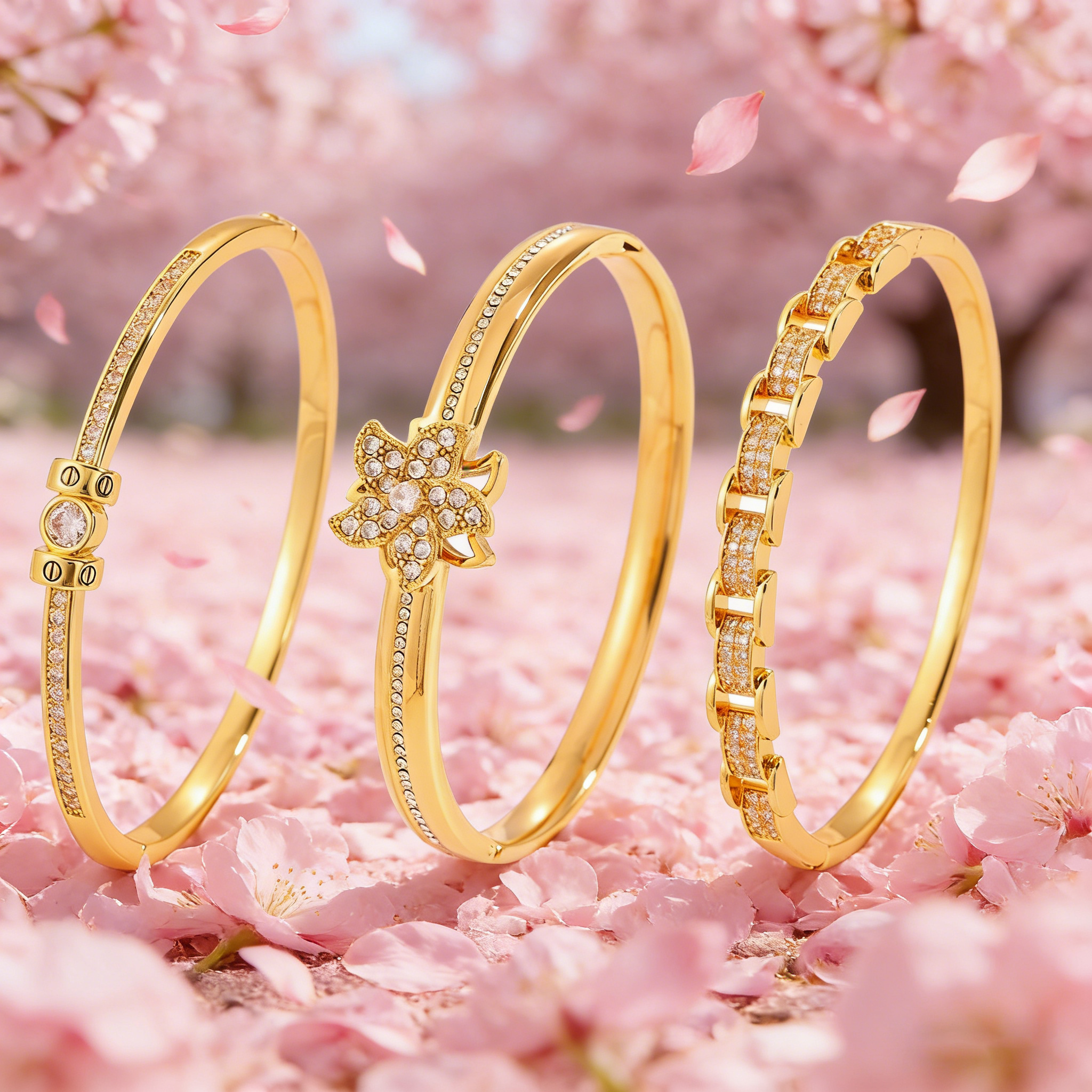 "Spiral Floret" Series Bracelet, Unique Texture Design