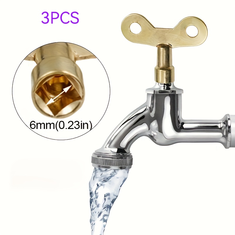 Image of This Portable Faucet Is Perfect As A Garden Faucet Handle, Featuring A And A Four-corner Handle