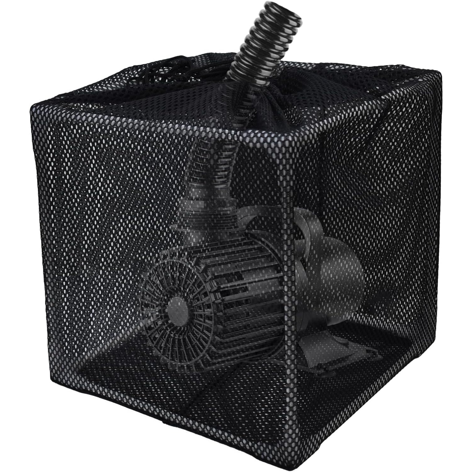 TEMU Aquarium Pump Filter, Fish Tank Pump Accessories, Pond Pump Filter, Anti-clog Pond Filter Bag Mesh Pump Barrier Bag Outdoor Pond Pump Filter Box