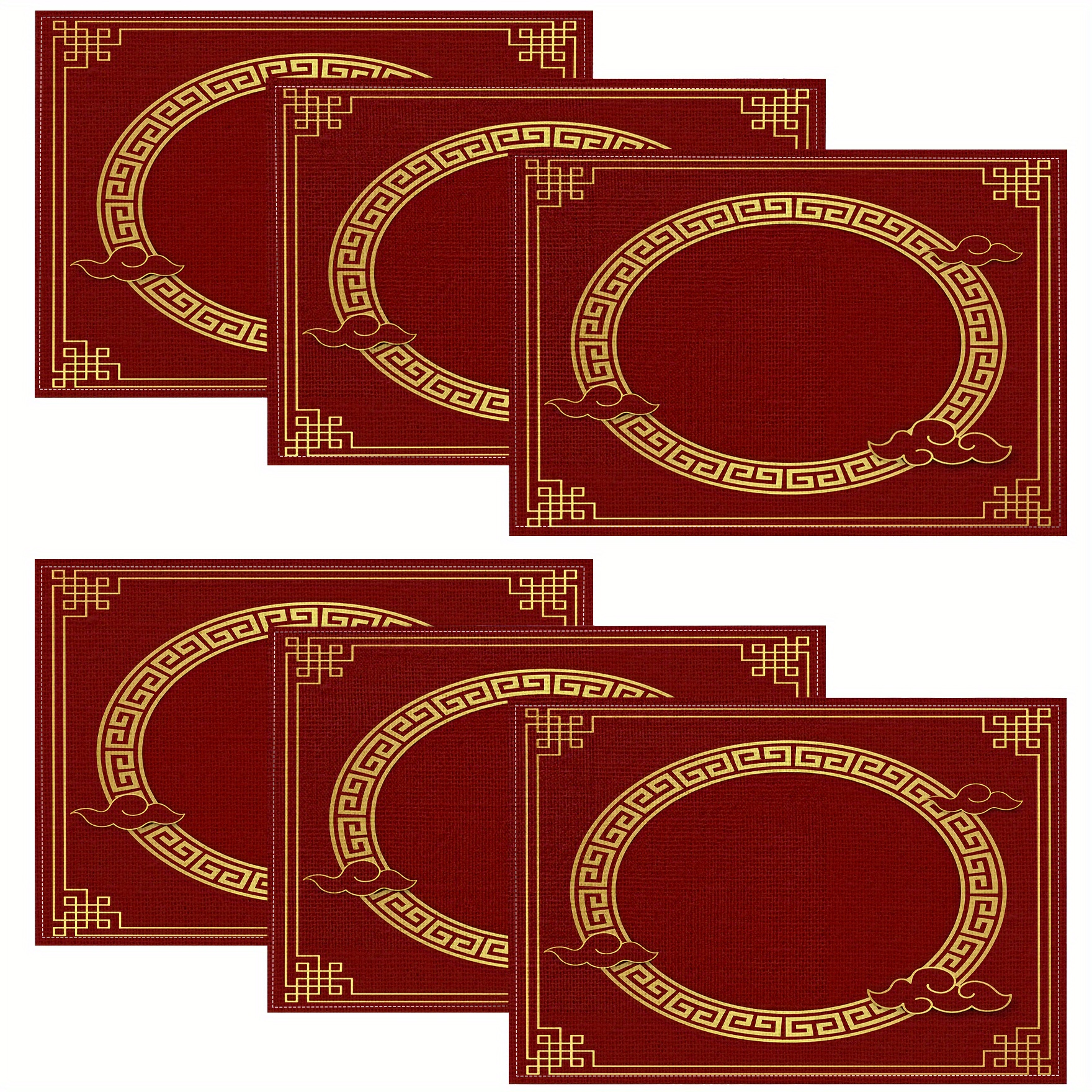 TEMU 4pcs/6pcs/8pcs New Mats Insulation Mats, Western Style Mats, Theme Pattern Mats, Home Use Mats, Insulation Mats, Western Style Mats