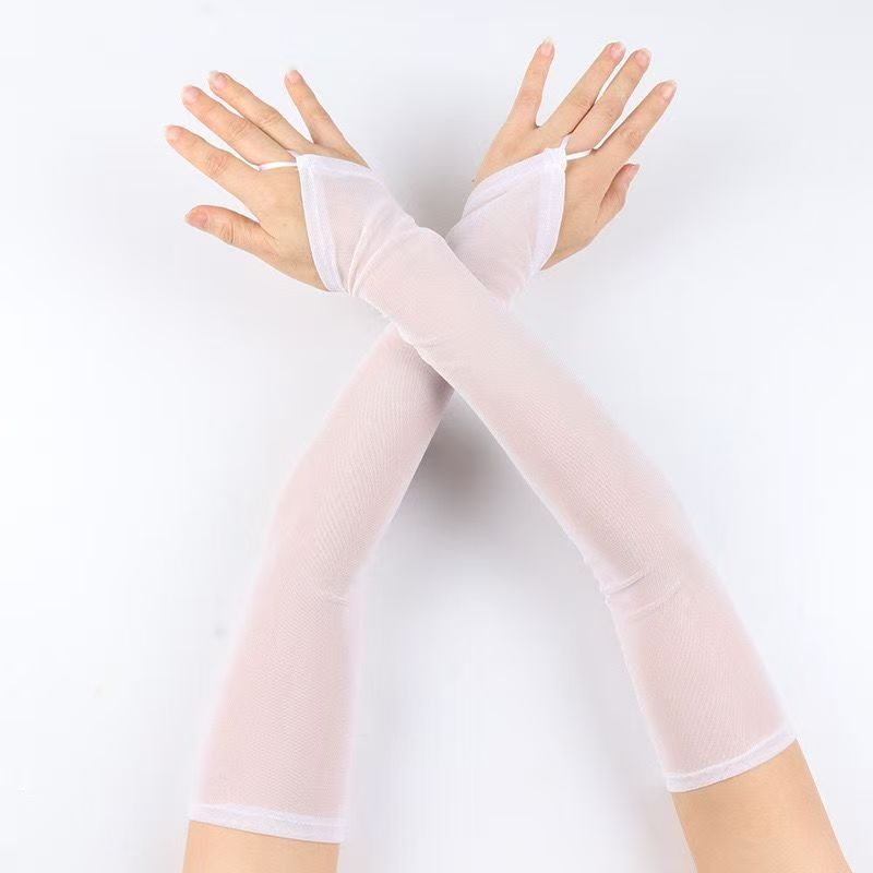 TEMU Gants tendance pour femme, gants d'été fins, dentelle à doigts crochet en gaze à , manchette et