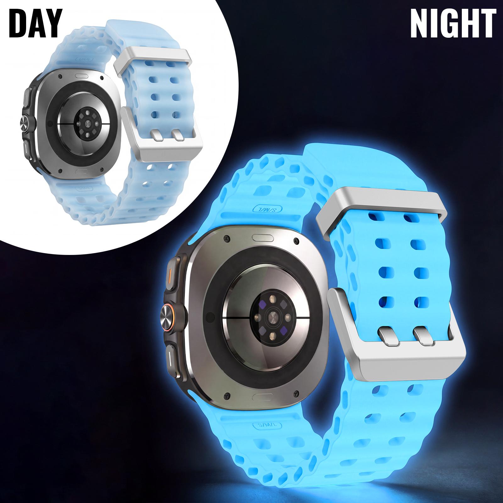 TEMU Cinturino per Orologio Serie Ocean , per for Watch Ultra 47mm Serie Ocean, Cinturino di Ricambio , Design Multiforo, Traspirante per Sport, e