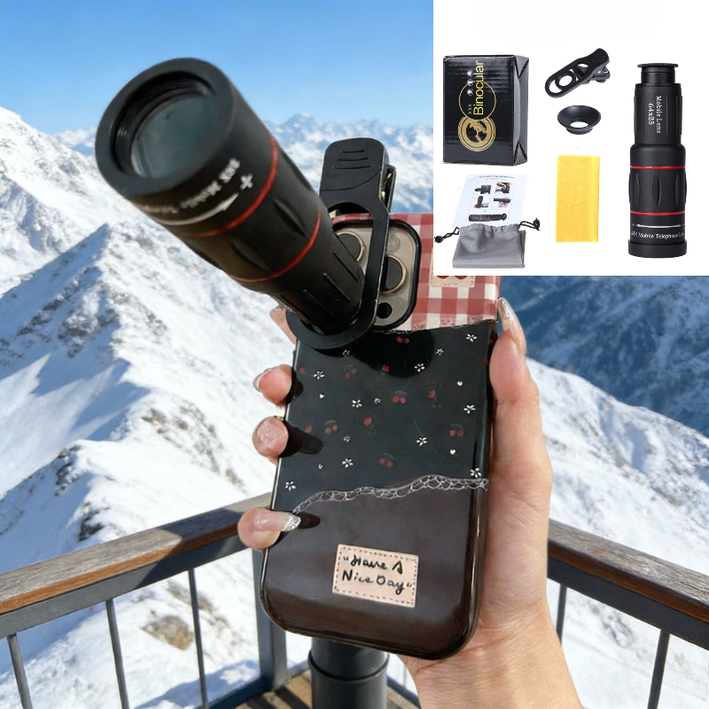 Image of High-powered Hd Telephoto Lens For Mobile Phones, A Single Lens Telescope Ideal For Concerts , A Portable Auxiliary Lens For Photography