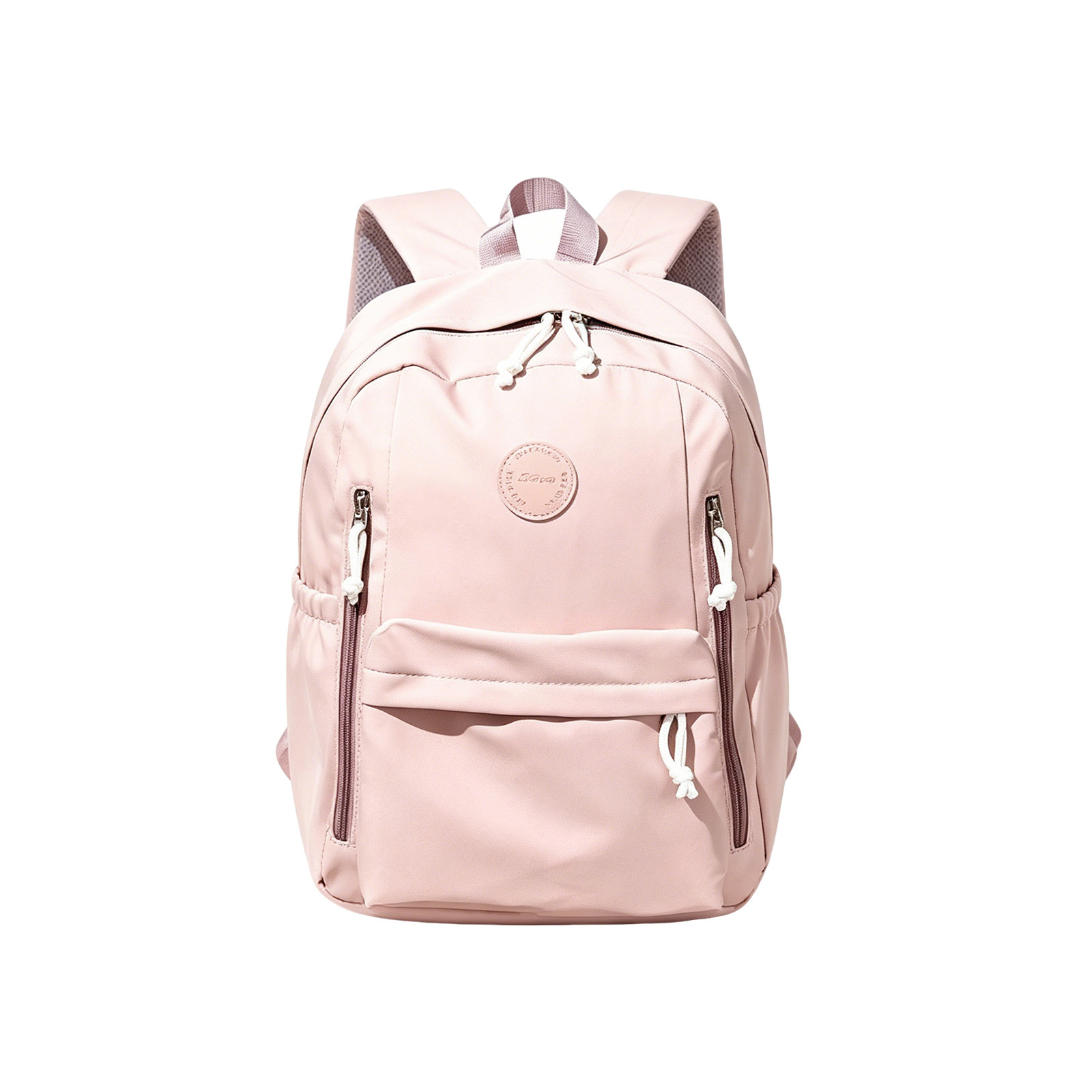 Casual Backpack With Wide Breathable Shoulder Straps, Side Storage Pockets, And Hidden Back Pocket, Space With Smooth Dual Zippers For All Kinds Of Daily