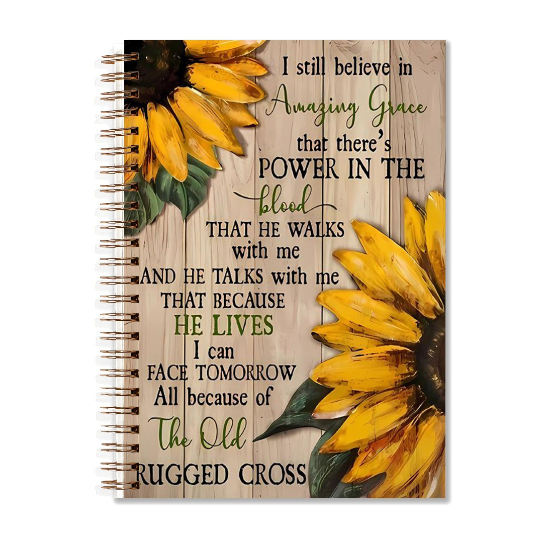 

1pc Inspirational Sunflower Design Spiral Notebook - 50 Pages, 5.5x8.3 Inches, , Diary, Office Stationery, School Supplies, Birthday & Christmas Gift