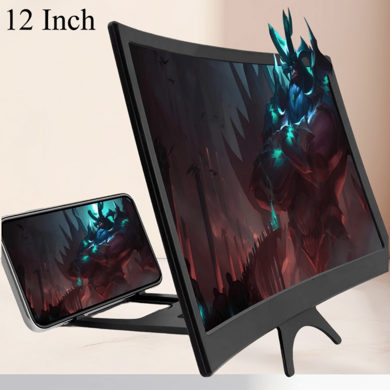 creative 3d mobile phone magnifying glass suitable for curved