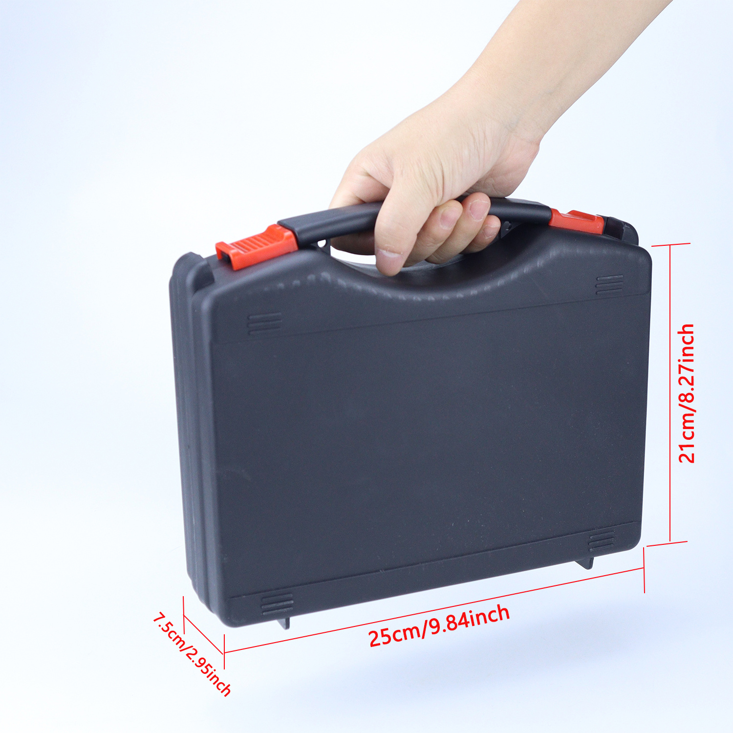 TEMU 【多機能】ポータブル ハードプラスチック ツール収納ボックス - 耐久性 耐衝撃 、自動車修理、家庭用ツール、ハードウェアに