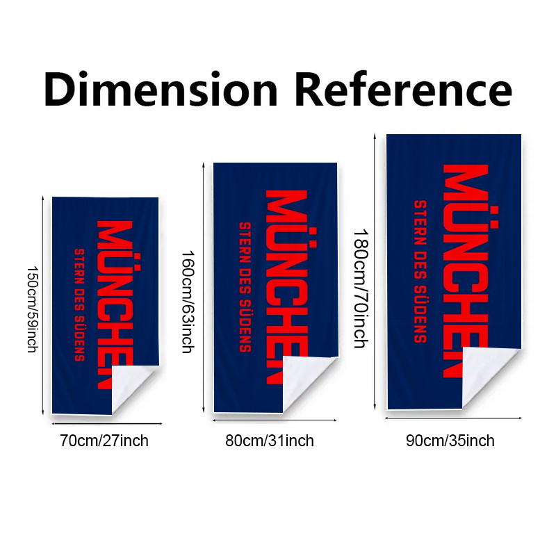 TEMU 1pc Munich Red Theme Design Pattern Printed Beach Towel, Microfiber, Suitable For Beach, Beach Vacation, Surfing Travel, Pool, Camping, Summer