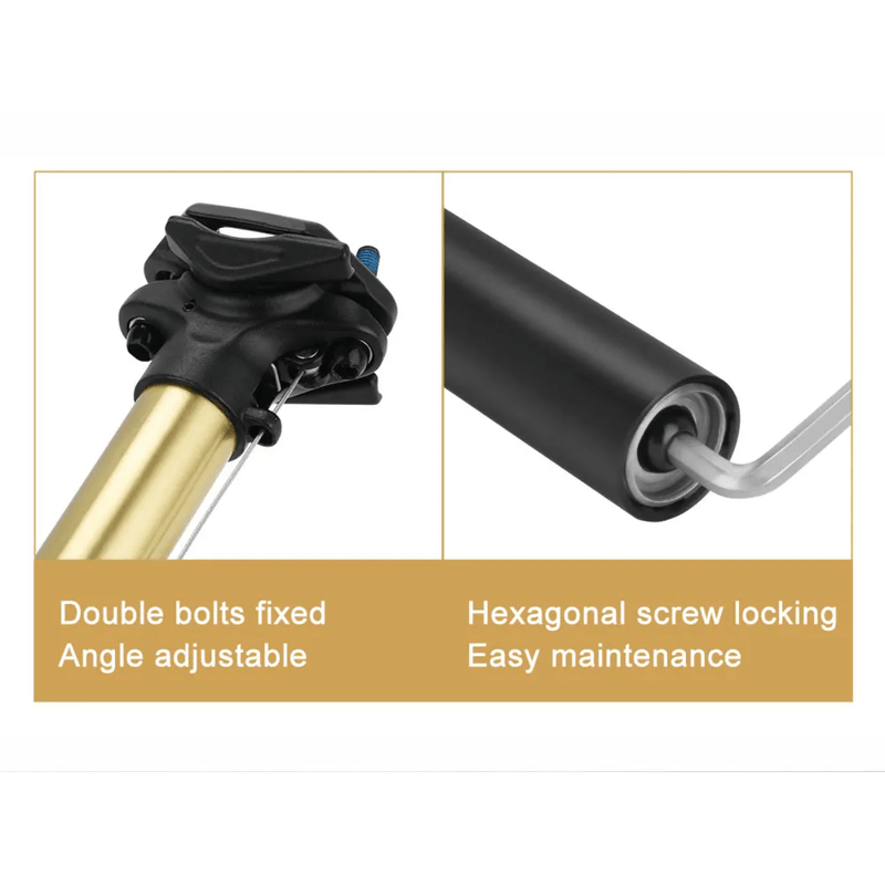 HL Hydraulic Adjustable Seatpost 30.4mm – Aluminum With Tamper-Resistant Bolts