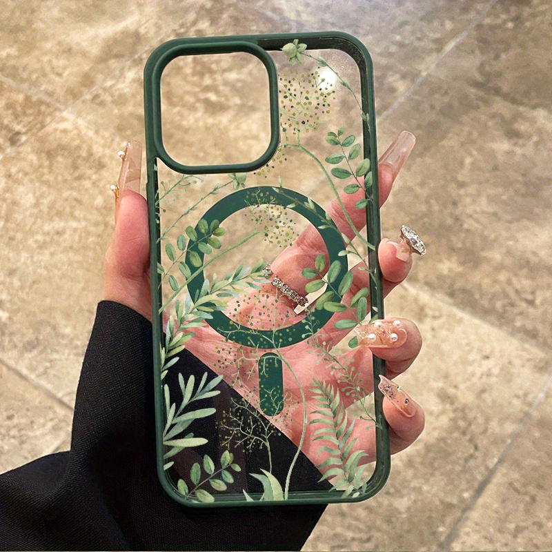 [Star Pattern Phone Case] Forest Full of Stars Pattern Phone Case for iPhone 16 Pro Max 16e 15 Plus 14 13 12 11 XS Max XR X | Full Body MagSafe Charging Support, Anti-Scratch, Non-Yellowing, Colorful Border, Transparent Smartphone Cover