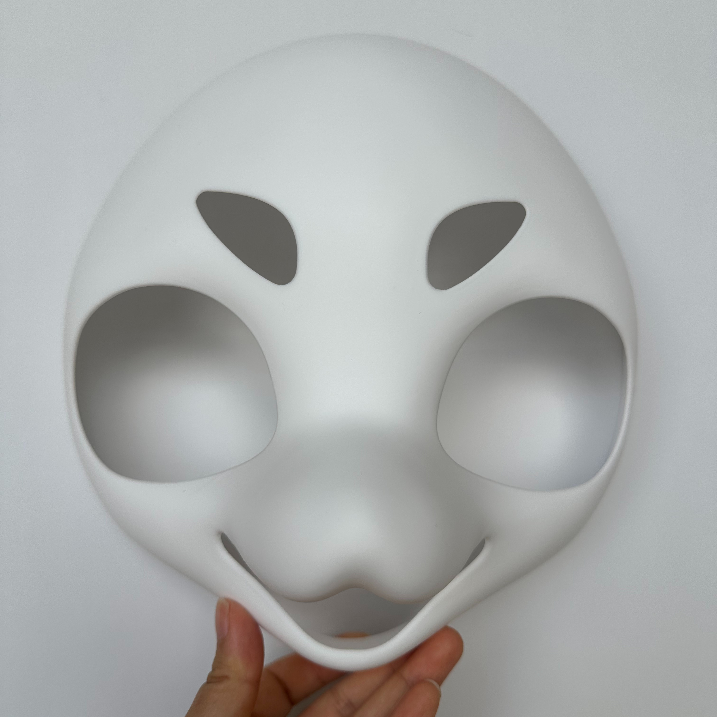 Image of 1pc Furry Mask Base, Suitable For Adult Cute Animal Costumes For Anime Exhibitions, Halloween, Christmas (without Additions)