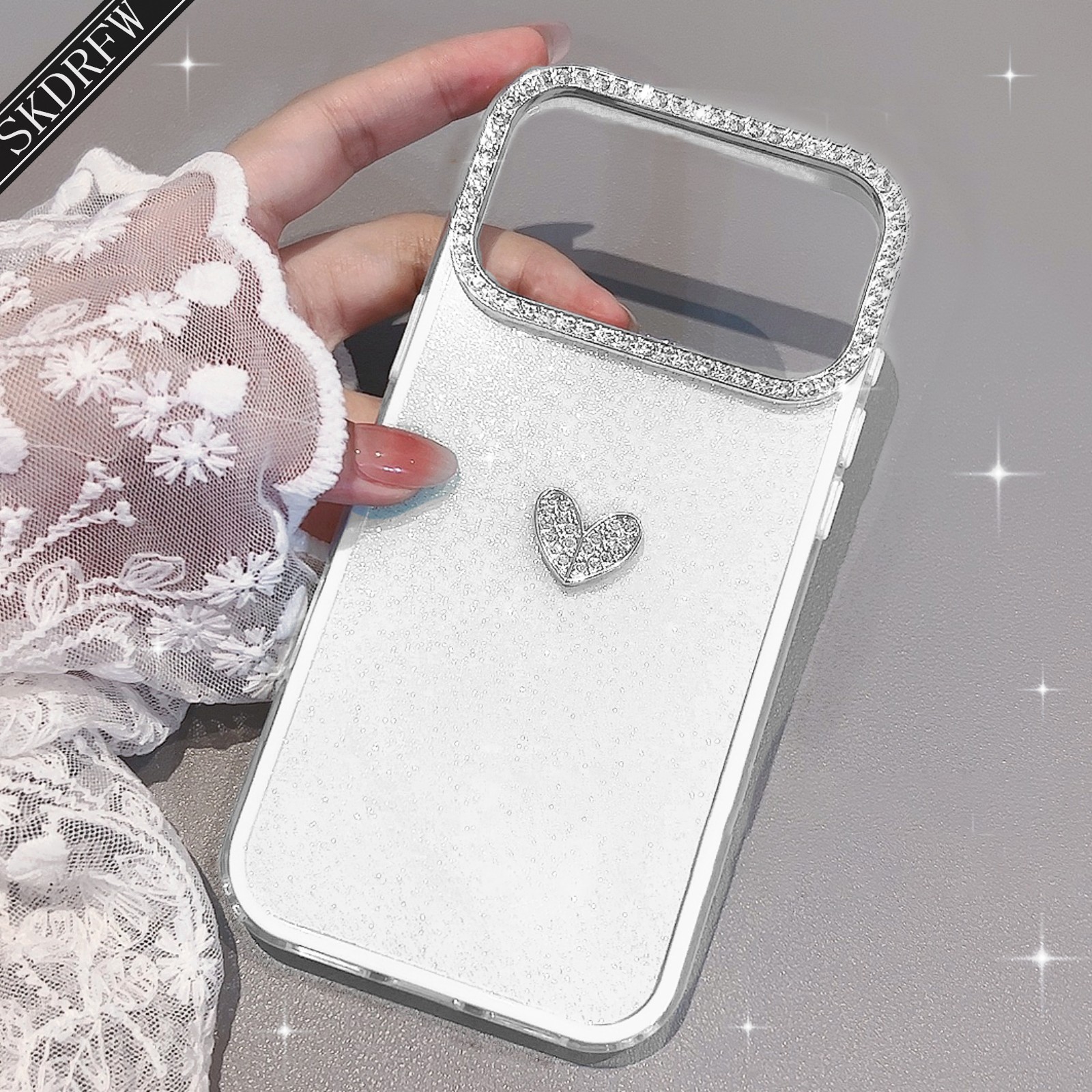 TEMU Funda para Teléfono - Funda de Lujo Ligero con de con Forma de para iPhone 18 18Pro 18Promax 17 17Air 17Pro 17Promax 16 16Plus 16Pro 16Promax 15