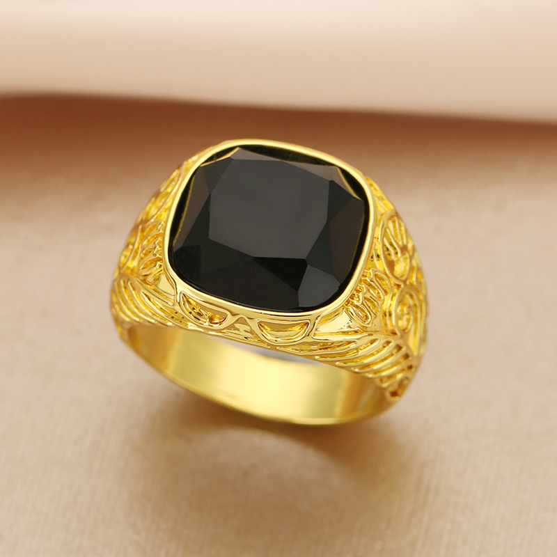 TEMU Fashion Rings, Stone Rings, Rings, 18k Gold Plated-plated Rings, Classic Rings, Men's Rings, Wedding Rings, Jewelry