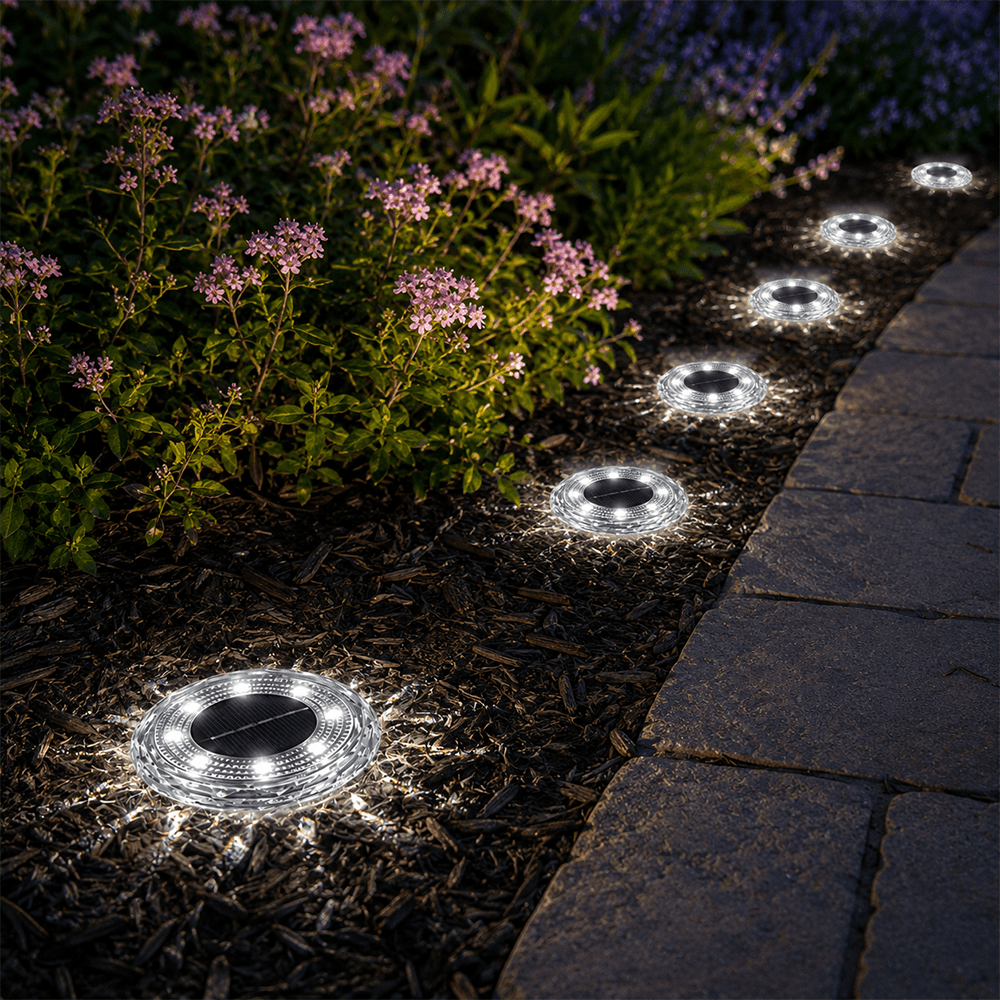 Solar Garden Light Outdoor To Plug In, 15pack, Led Lamp With Crystal Decoration, Protection Rating, Automatic Lighting At Night. And Use. Suitable For Garden, Yard, Roadside, And