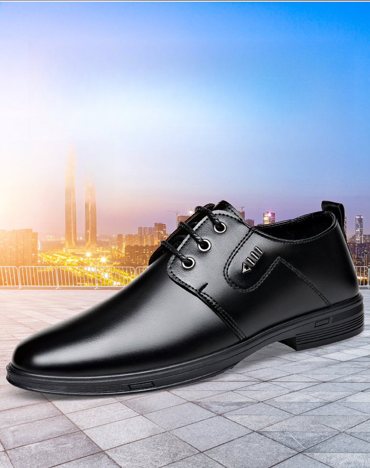 Chaussures polyvalentes pour affaires, déplacements, entretiens, mariage, chaussures de travail antidérapantes et résistantes à l'usure, chaussures de conduite à lacets, chaussures habillées pour hommes de style luxe léger