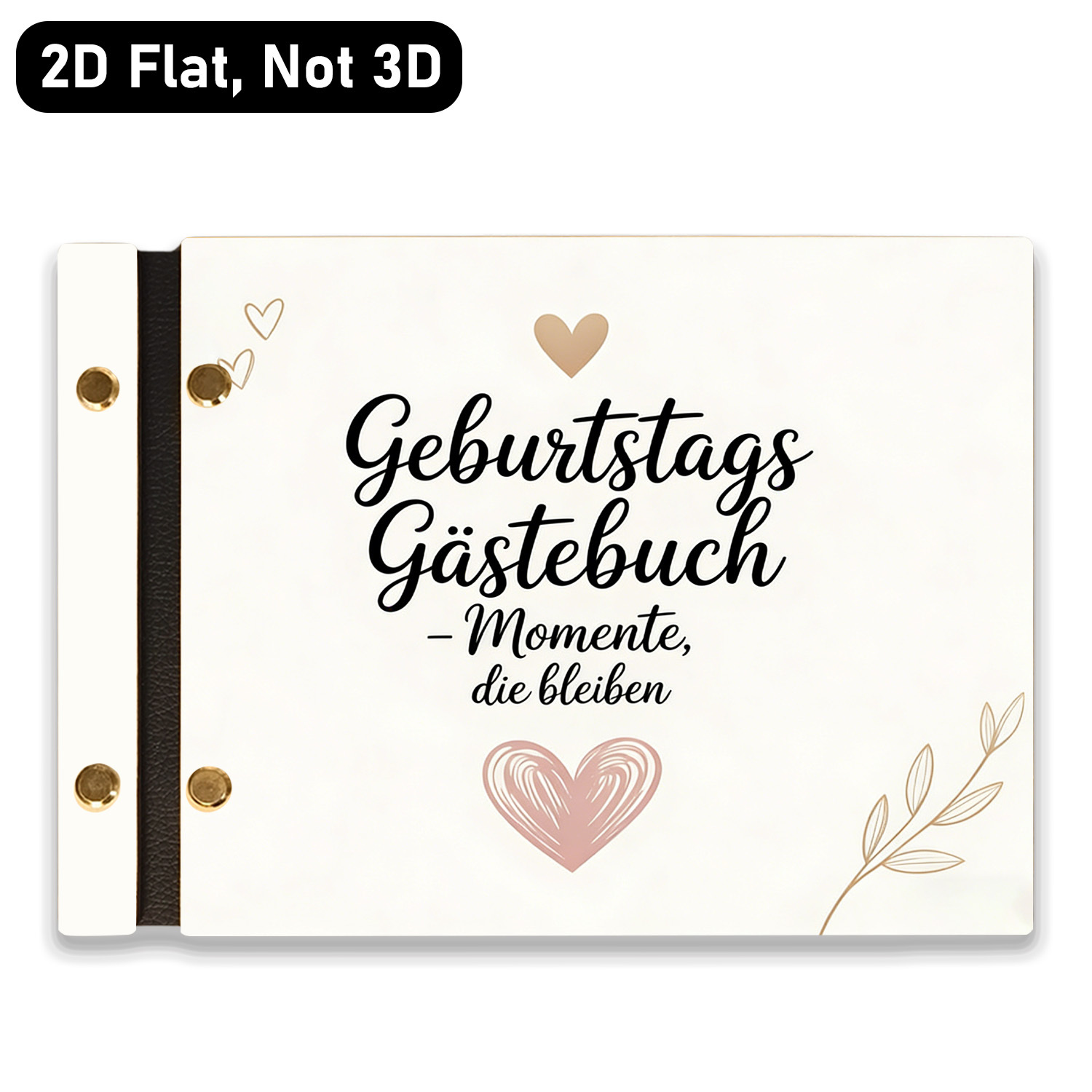 E-shop geräumiges deutsches Gästebuch & Album aus Holz – 40-seitiges elegantes florales Hochzeitsbuch mit Nachrichten-Unterschriften, geeignet für