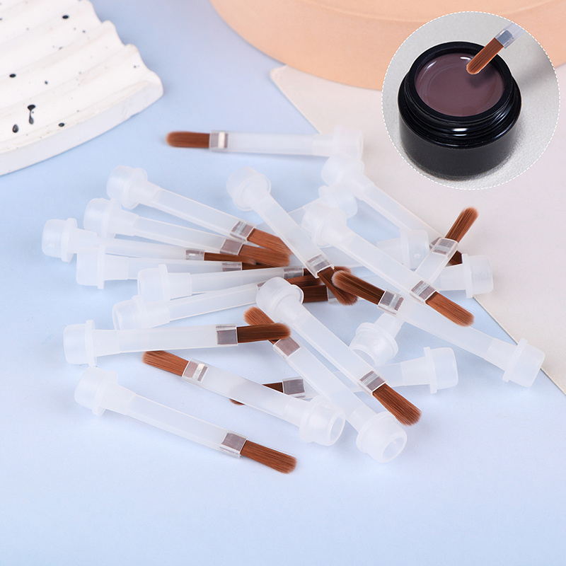 

Disposable Nail Polish Brush For 15ml Nail Polish Bottle Replacement Brush Brown Hair Nail Art Brush