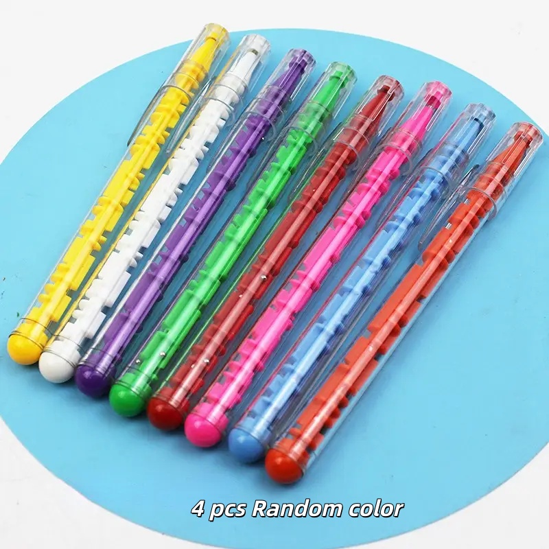 Image of 4pcs Fun Maze Ballpoint Pens, Novelty Educational Pens In Random Colors, With Built-in Spherical Maze Design, Stress- Office And School Supplies, Unique Stress-relief Gift