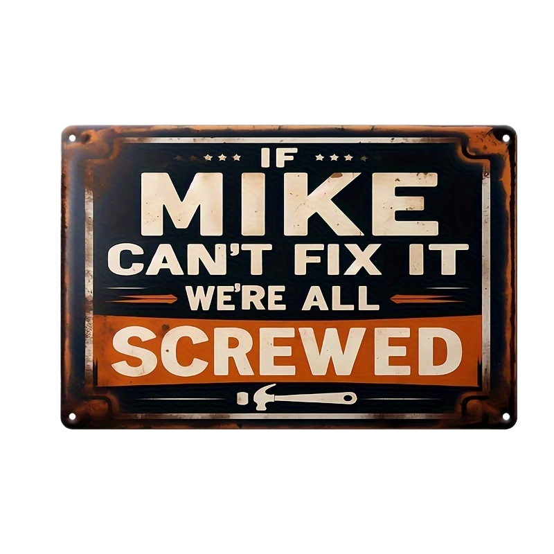 

If Fix It, We' Screwed" - Humorous 5.85" X 7.8" Wooden Sign For Home, Bar, Cafe & More - Versatile Decor For , Room Decor