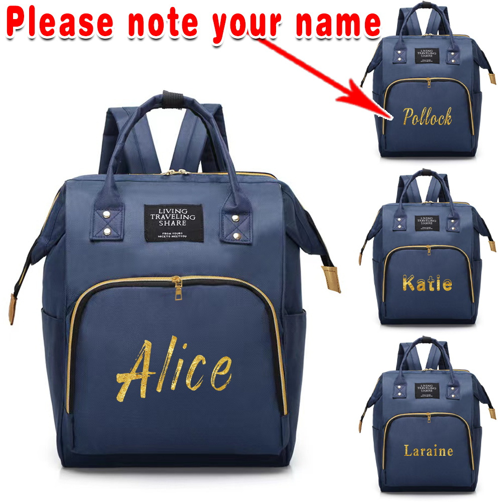 For Boy With Name Personalized Diaper Bag Backpack Personalzed