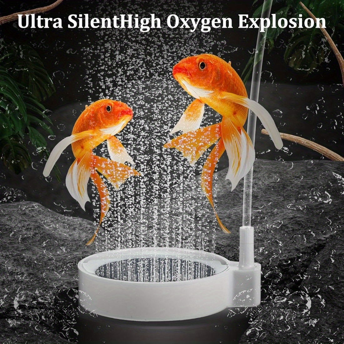 cheap fish accessories uk 2pcs Silent fish tank, bubble stone aerator, low-pressure * fish tank  aerator, aquarium oxygen pump accessories