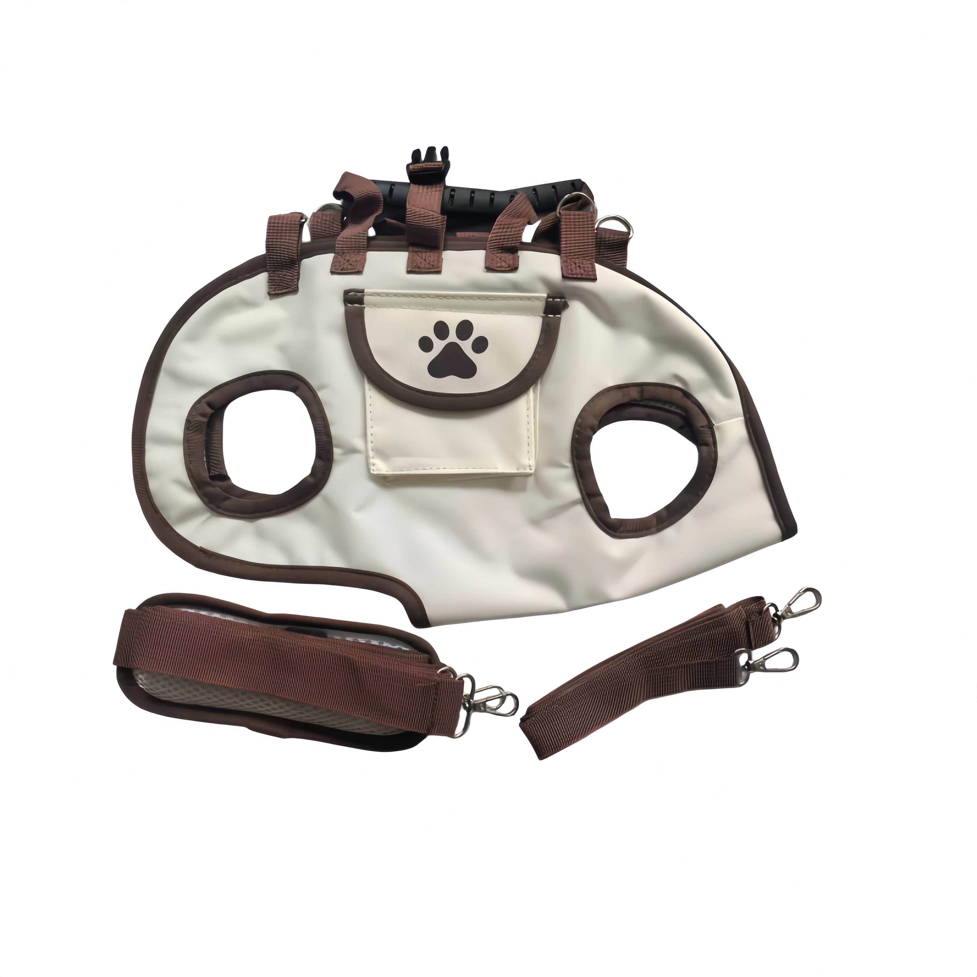 TEMU 3-in-1 Backpack & Travel System With Carrier Suitable For Cats & Small Dogs, Breathable Mesh Carrier, Adjustable Detachable Safety Leash Combo,