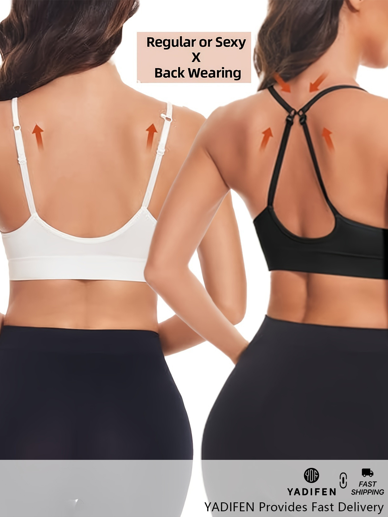 3pcs Women's Sports Bra, Seamless Wireless Comfortable Support Bra with Removable Pad Suitable for Fitness Yoga Running Fitness Women's Brassiere, Women's Clothing