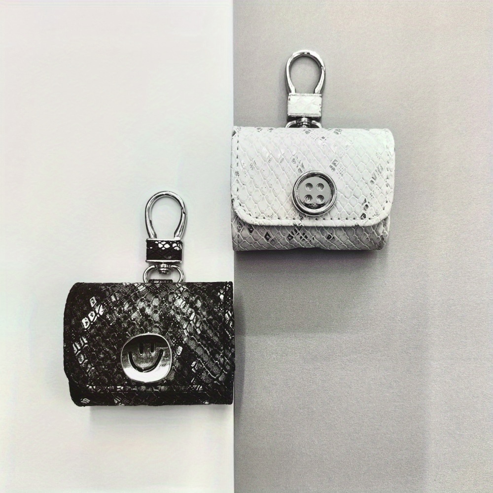 Suitable for Airpods Pro/Pro 2 Camellia Love Wireless Earphone Case, Airpods 3/Airpods 4 Cute Star joyful Face Headphones Cover with Portable Clip Flip Case