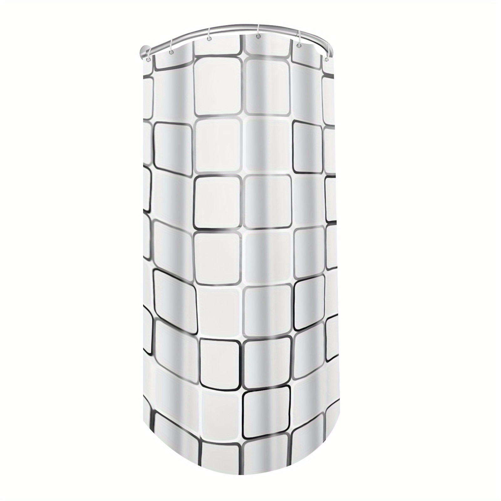 Stainless Steel Shower Curtain Rod – 7.87ft X 5.91ft, No-drill Wall Mount, Corrosion Protection, Easy To Clean, Lightweight Design For Bathrooms &