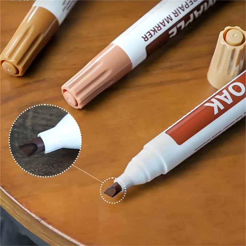 6 pack decorative markers slanted tip water based ink suitable for furniture
