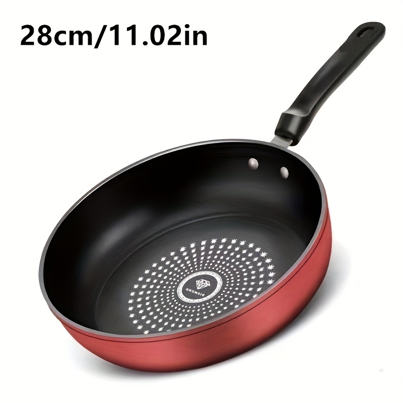 TEMU 11-inch Heavy-duty Cast Pan | German Thickened Base, Glossy All-stove Compatible Cooktop (gas/electric), Dishwasher Safe, Durability For Searing