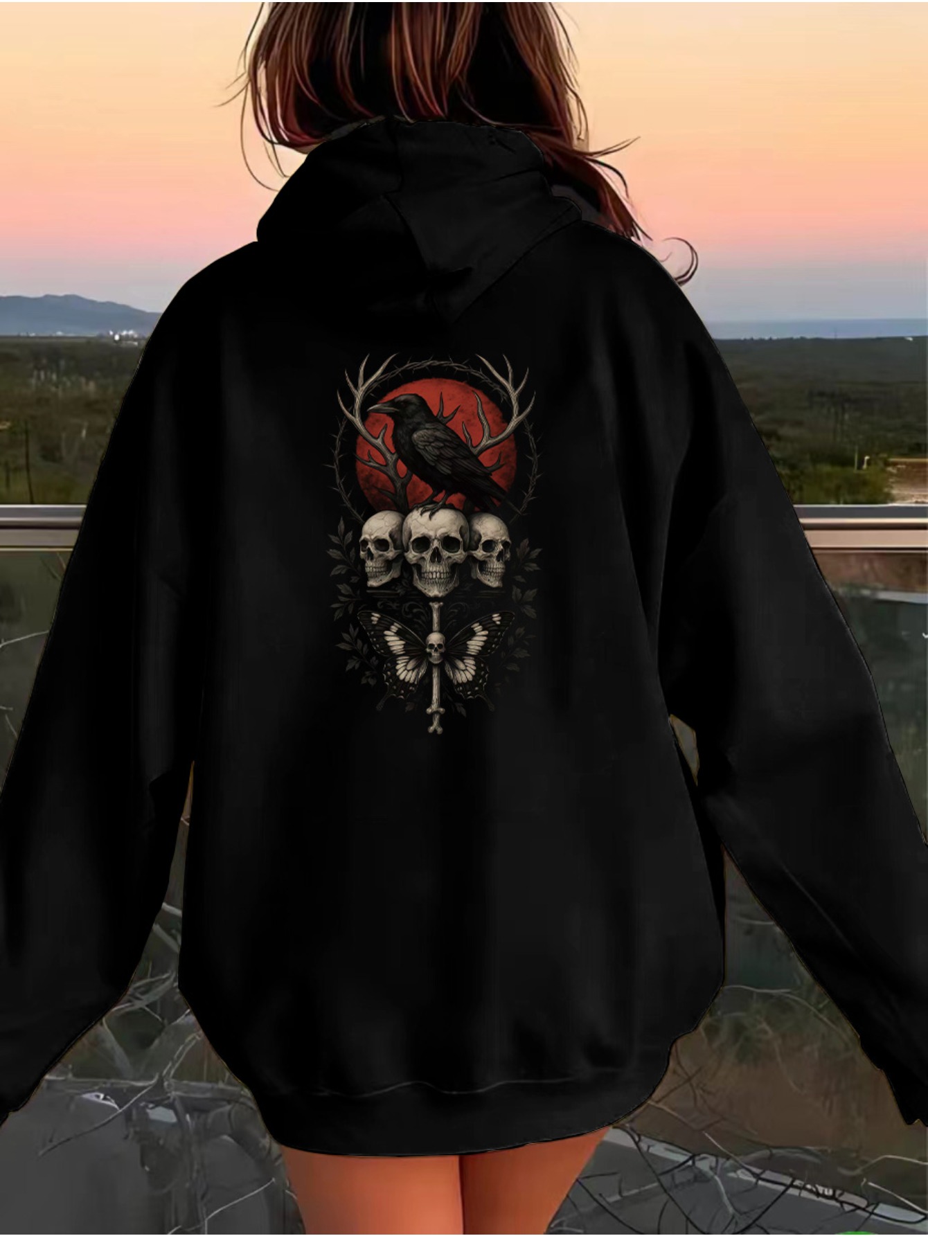 y2k grunge hoodie sold on Temu United States