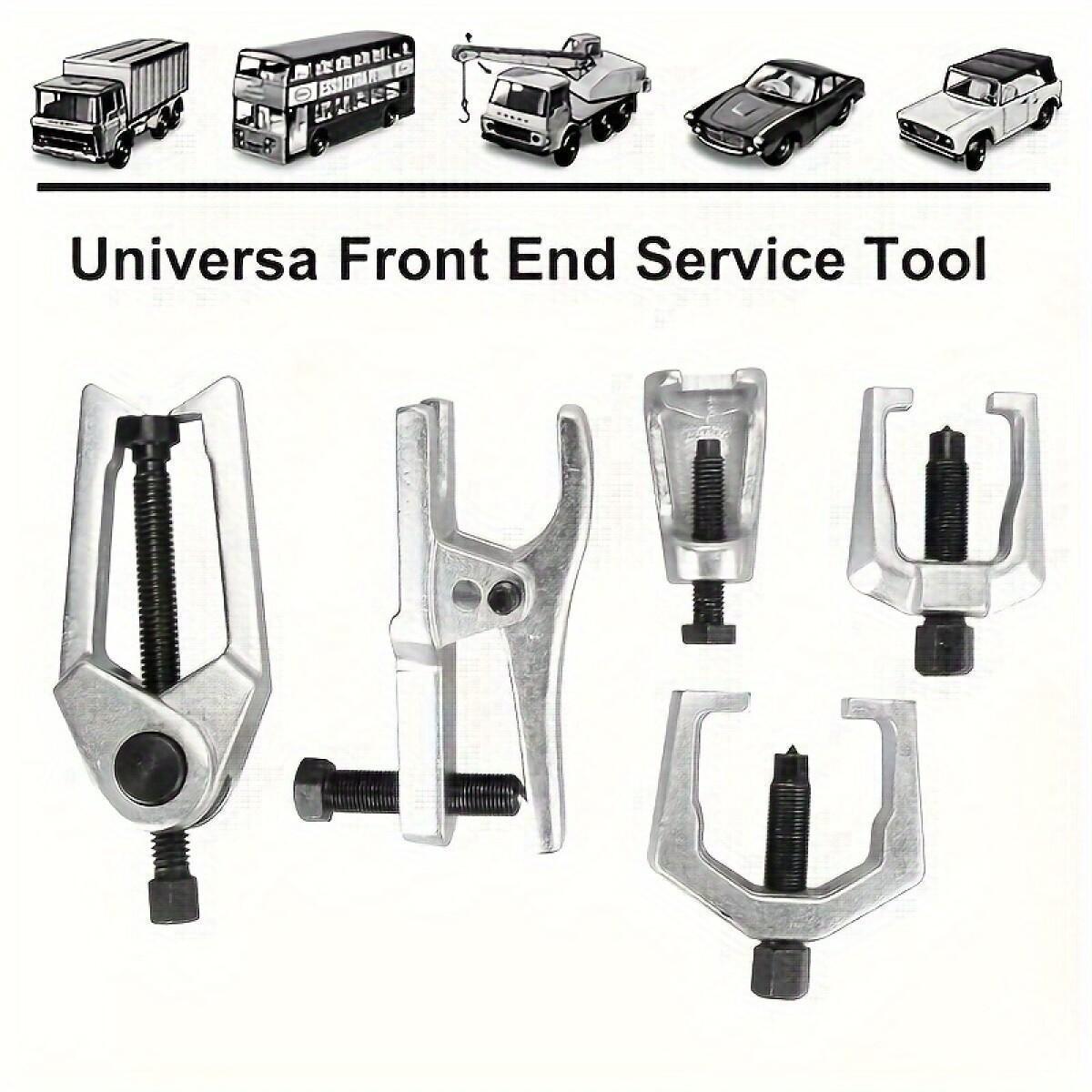 5pcs heavy duty professional steering and ball joint removal tool set lower control arm and tie rod ball joint extractor ball joint puller steering system removal tool kit compatible with most cars suvs and trucks without battery Product details 4